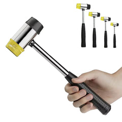 Rubber Mallet, Dual Head Soft Hammer, Insulated Detachable Handle for DIY & Home Tools,20/25/30/35/40mm