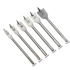 6Pcs Hole Saw Drill Bits Set Wood Flat Spade Drill Bit 10/12/16/18/20/25mm