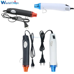 Heat Gun 110/220V 300W Power MAX 200 Temperature DIY Use Electric Power Tool Portable Digital Hot Air Gun Mini With Seat Shrink