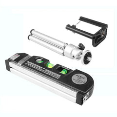 Laser Level Line Tool Multipurpose Laser Level Kit Standard Cross Line Lase 8 Feet Measure Tape Ruler With Metal Tripod Stand