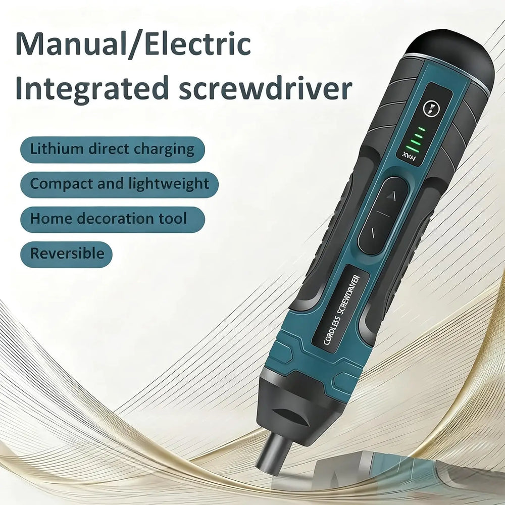 Electric Screwdriver Set with Multi-Function Torque Control, USB Rechargeable Device Maintenance, Repair and DIY Projects