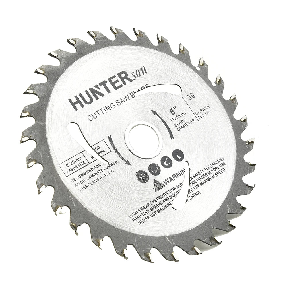 5" Circular Saw Blade For Woodworking 30 Teeth Power Through Projects 125mm Wood Cutting Disc Rugged Design With Smooth BurrFree