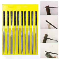 10pcs/set Metal Needle File Set Wood Rasp Metal Polishing Hand FileTools Steel Rasp Needl Filing For Metal Glass Stone Wood Carv