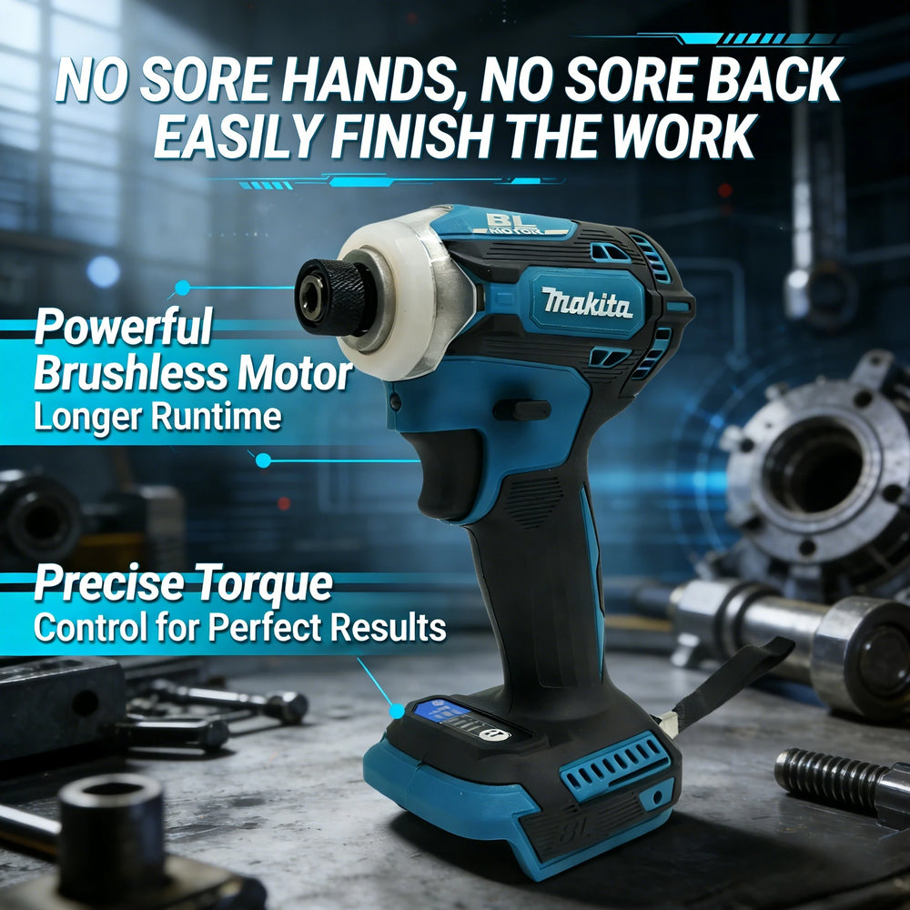 Makita DTD17118V Lithium-Ion Impact Driver with Brushless Motor for LongevityCompatible with Battery Packs