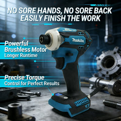 Makita DTD17118V Lithium-Ion Impact Driver with Brushless Motor for LongevityCompatible with Battery Packs