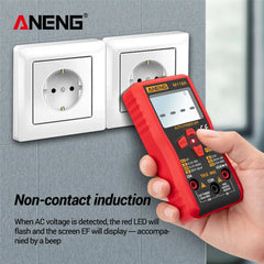 Digital Multimeter Mini Mmultimetro 6000 Count ANENG M118A AC Voltage Auto Capacitance Resistance Diode Meter NCV Tester Tool