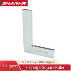 SHANHR 90 Degree Angle Edge Square Squads Right Angle Ruler Woodworking Carpenter Square Carbon Steel Measuring Tool