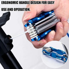 Portable Folding Hex Wrench Allen Set Metal Metric System Torx Hexagonal Spanner Screwdriver Hex Key High Quality Hand Tool
