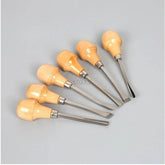 6Pcs Wood Carving Chisel Set Multifunction Engraving Tool Professional Woodworking Gouge Chisel Tool for Root Carving DIY Craft