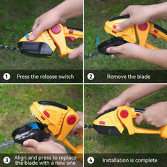 Household Handheld Electric Hedge Trimmer Mini Gardening Hedge Trimmer Fence Cut Hedge Cutting Lawn Mower Prune Branches Tools