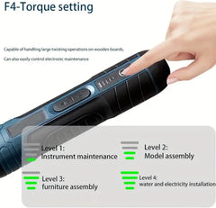 Electric Screwdriver Set with Multi-Function Torque Control, USB Rechargeable Device Maintenance, Repair and DIY Projects