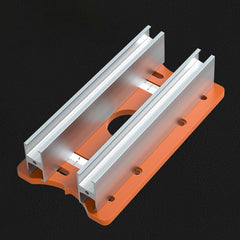 Wood Router Slotting Locator Tool 2 in 1 Slotted Base & Fastening Bracket Handheld Edge Trimmer Milling Cutting