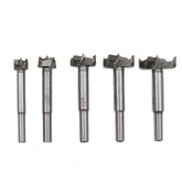 "5PCS Wood Hole Saw Set - 15/20/25/30/35mm Drill Bits for Hinge Boring, Pilot Holes & Woodworking | Hole Opener Cutter"