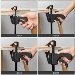 5/2pcs Woodworking Work Bar 4 Inch Clamp Clip Set Hard Quick Ratchet Release Clip DIY Carpentry Hand Tool Woodworking Clamp