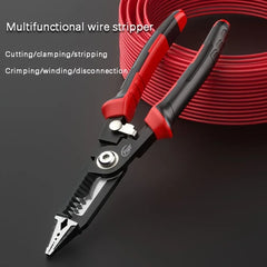 Multi-Functional Electrician Wire Stripper - 5-in-1 Tool for Stripping, Cutting, Holding, Crimping and Wire Breaking