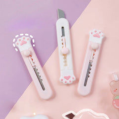 Utility Knife Box Cutter Mini Cute Knife Portable Express Package Removal Knife Student Office Tools Paper Cutting Paper Cutter