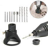 Rotary Router Milling Cutter Guide Attachment Twist Drill Bit Wood Carving Tool Kit Dedicated Locator Woodwork Tool for Dremel
