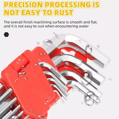 8/11 Pcs Metric Allen Wrench Set Inch Wrench L Wrench Keys Size Easy To Carry in The Pocket Short Arm Vehicle Hexagon key set