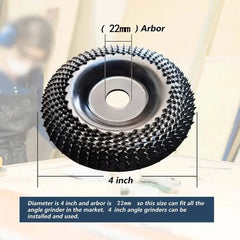 4 Inch Disc Grinder Wheel Wood Shaping Wheel Grinding Shaping Disk For Angle Grinders Power Tools Conversion Grinding Polishing