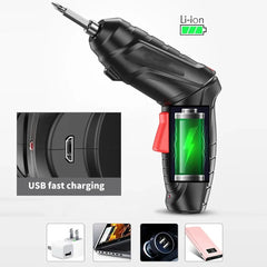 electric screw driver Mini Household Electric Drill Rotated Cordless Screwdriver Power Tools Household Maintenance Repair