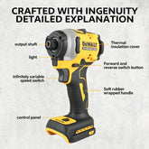Dewalt DCF860 Brushless Electric Drill Screwdriver Cordless Compact Drill / Driver Rechargeable Upgraded drills Power Tools