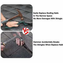 Steel Construction Nail Puller Snake Shape Heavy Duty Pry Bar Portable Design Green Color Nail remover Roofing Installation