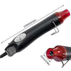 Heat Gun, Mini Hot Air Gun for DIY Crafts Portable Heat Air Gun Tool for Embossing Shrink Wrapping Drying Paint 220V/110V 300W