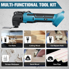 Oscillating Multi Tool For Makita 18V Battery Electric Saw Trimmer Oscillating Tool For Cutting Scraping Sanding Power Tool