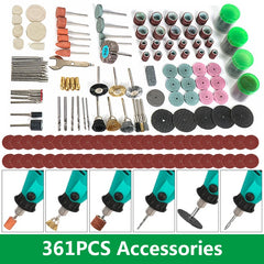 361PCS Dremel Style Accessories Abrasive Tools Rotary Tool Accessory Set for Wood Metal Engraving Parts Dremel Bit Set