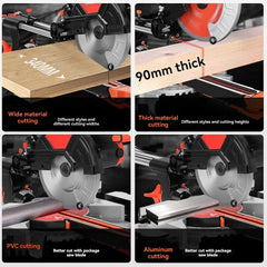 Miter Saw With Large Table Saw For Woodworking Woodworking Specific Oblique Cutting Saw Angle Saw With Laser