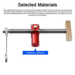 Woodworking Desktop Vise Quick Clamping Table Vise Workbench Table Fast Fixed Clip Clamp Practical Press Brass Fixture Vise