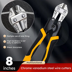 For Locks Screw Cutter Chain Link Fence Cutter Scissors Tools Bolt Cutter 8", Chain Lock Cutter Heavy Duty