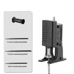 Electric Drill Modified Electric JigSaw Portable Electric Jig Saw for Cutting Wood/PVC/Metal Home DIY Woodworking Tool