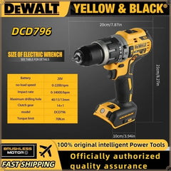 Dewalt DCD796 Cordless Impact Drill 2000RPM Brushless Electric Drill Multifunctional Electric Screwdriver Electric Tool