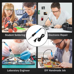Adjustable Temperature Electric Soldering Iron 110V/220V 60W Solder Iron Tin Professional Tin Welder Electric Tin Welder Heat Pe