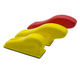 Hand Sanding Block 25 x 90mm PU Sander Sandpaper Holder Abrasive Tool Polishing Hook & Loop Discs Abrasive