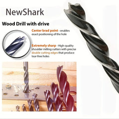 9-16PCS Wood Drill Bit Set 2mm 3mm 4mm 5mm 6mm 8mm 10mm Metal drill bit Carbide Tip Flat Shank Drill Concrete Stone Bricks 2025