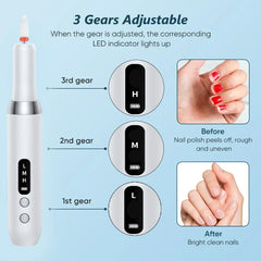 Electric Nail Drill Machine – Professional Manicure/Pedicure Tool for Filing, Buffing, Cuticle Care & Polish Removal