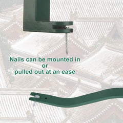 Steel Construction Nail Puller Sturdy Design Snake Shape Pry Bar Green Color Portable Design Nail Remover Tool Furnish Roof