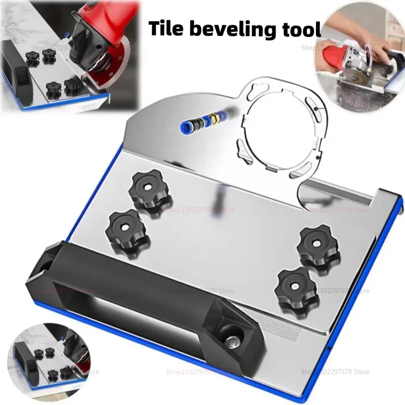 Angle Grinder Stand for Tile 45 Degree Chamfer Cutting Tool for Ceramic Stone Tile Edge Beveling and Finishing Perfect for DIY