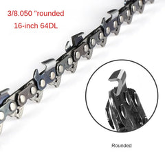 3/8" 050 Rounded 16/18/20/22/24/30 Inch Chainsaw Chain 64/68/72/76/84/96DL Electric Saw Replacement Saw Chains