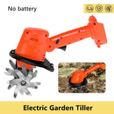 Cordless Electric Garden Tiller Cultivator Portable Rotavator