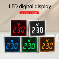 LED Digital Voltmeter Voltage Meter Tester Monitor Car Motorcycle Volt Tester EU Plug Voltmeter Voltage Measurement AC 50-500V
