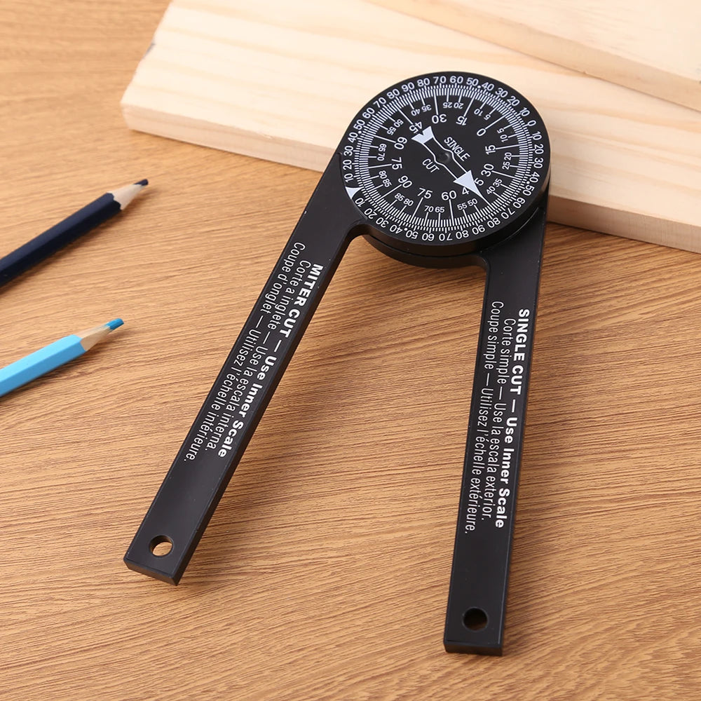 Miter Saw Protractor High Precision 360° Horizontal Angle Finder Woodworking Cutting Positioner for Carpenters Plumbers