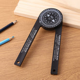 Miter Saw Protractor High Precision 360° Horizontal Angle Finder Woodworking Cutting Positioner for Carpenters Plumbers