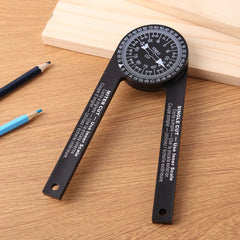 Miter Saw Protractor High Precision 360° Horizontal Angle Finder Woodworking Cutting Positioner for Carpenters Plumbers