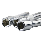 Socket Ratchet Wrench Extension Bar 1/4" 3/8" 1/2" 50/100/150/250mm Ratchet Wrench Socket Extender Hand Adjustment Hand Tools