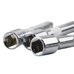 Socket Ratchet Wrench Extension Bar 1/4" 3/8" 1/2" 50/100/150/250mm Ratchet Wrench Socket Extender Hand Adjustment Hand Tools