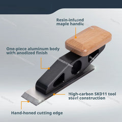 Chisel with flat blade - for woodworking, plug trimming, joinery cleaning