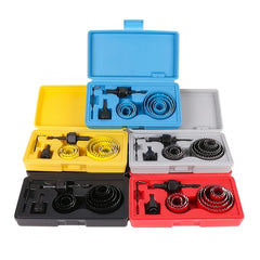 16Pcs Hole Saw Set 3/4-5 Inch Carbide Drill Hole Cutter Kit with Drive Plate And Hex Key for Metal Wood Plastic Sawing